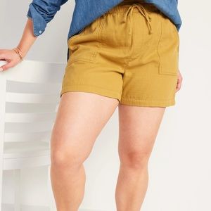 Old Navy High Rise Mustard Yellow Shorts